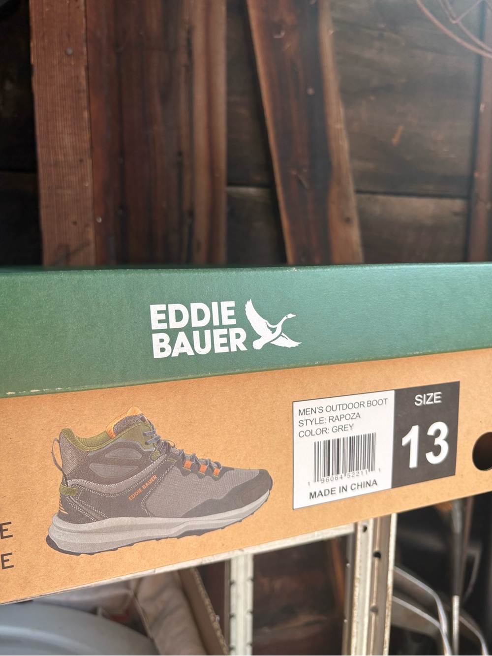 Eddie Bauer Men’s Grey Raproza Outdoor Shoe